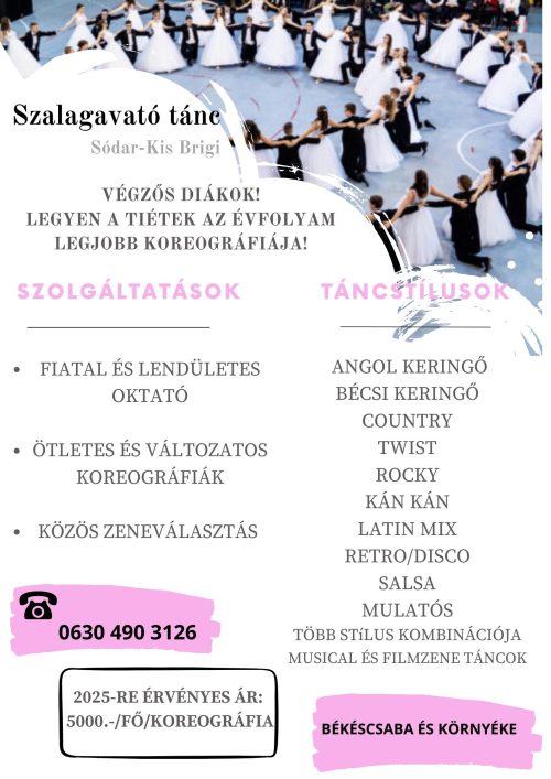 Táncoktatás Békéscsabán